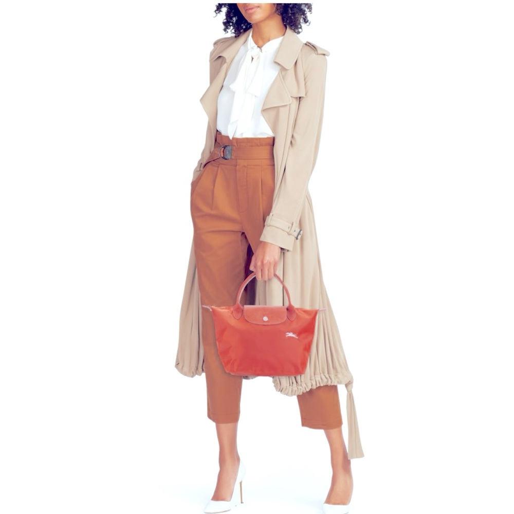 NWT Longchamp Le Pliage Club Top handle small tote bag Rust